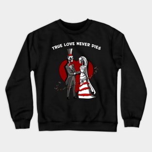 Skeletons Wedding Cute Halloween Anniversary Crewneck Sweatshirt